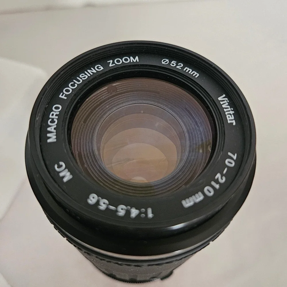 Vivitar 70-210mm f4.5-5.6 Macro Focusing Zoom Lens for Olympus OM Mount MC 52mm